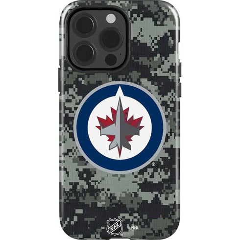 NHL Winnipeg Jets Camo iPhone 15 Pro Impact Case