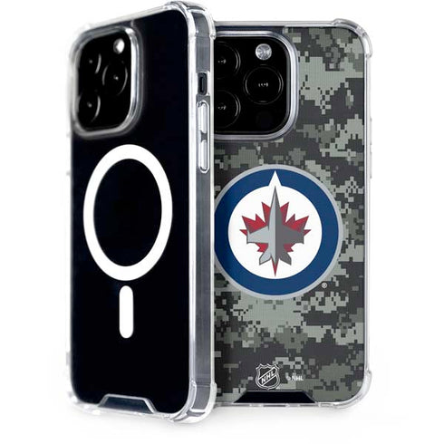 NHL Winnipeg Jets Camo iPhone 14 Pro MagSafe Case