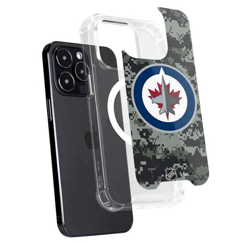 NHL Winnipeg Jets Camo iPhone 14 Pro Max MagSafe Case