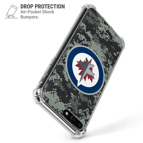 NHL Winnipeg Jets Camo iPhone 7/8 Plus Clear Case