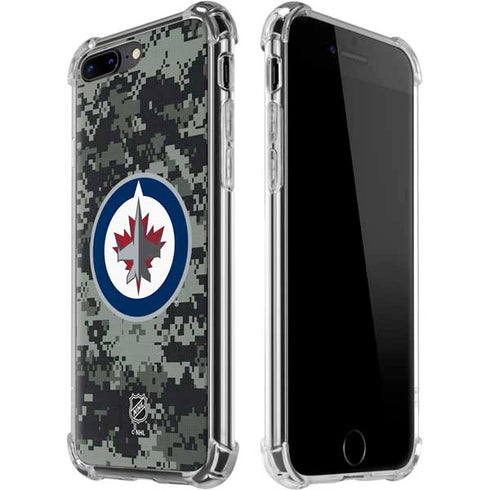 NHL Winnipeg Jets Camo iPhone 7/8 Plus Clear Case