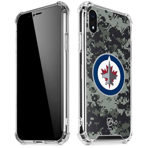NHL Winnipeg Jets Camo iPhone XR Clear Case