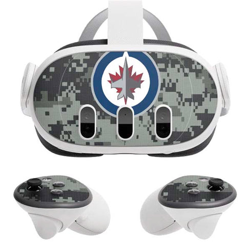 NHL Winnipeg Jets Camo Meta Quest 3 Skin