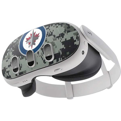 NHL Winnipeg Jets Camo Meta Quest 3 Skin