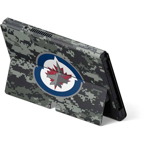 NHL Winnipeg Jets Camo Nintendo Switch OLED (2021) Skin