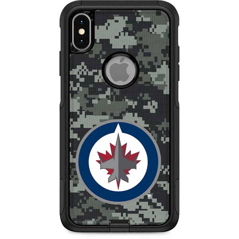 NHL Winnipeg Jets Camo Otterbox Commuter iPhone Skin