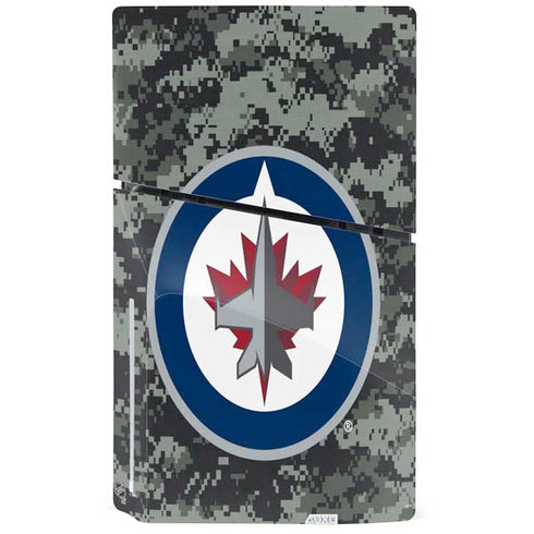 NHL Winnipeg Jets Camo PS5 Slim Disk Console Skin