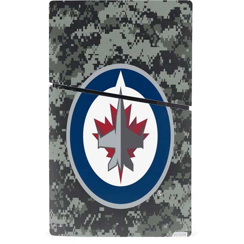 NHL Winnipeg Jets Camo PS5 Slim Digital Edition Console Skin