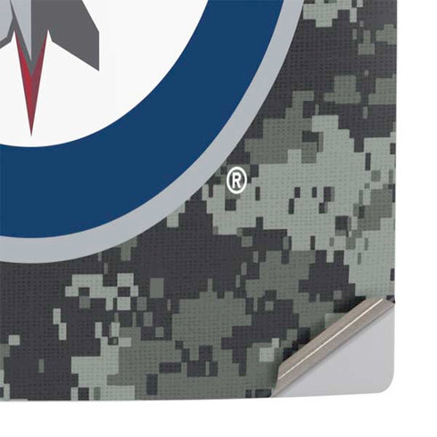 NHL Winnipeg Jets Camo PS5 Slim Digital Edition Console Skin