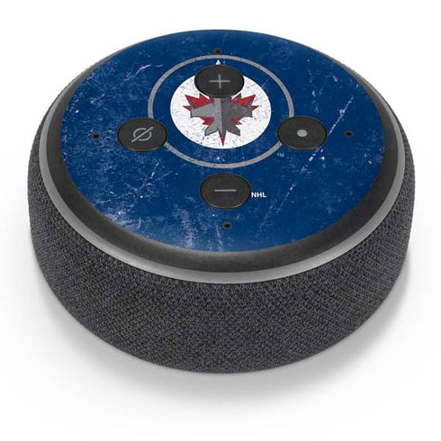 NHL Winnipeg Jets Distressed Logo Amazon Echo Dot Skin