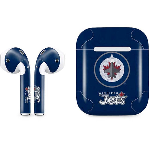 NHL Winnipeg Jets Distressed Logo Apple AirPods 2 Skin
