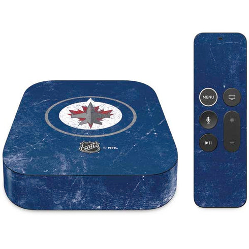 NHL Winnipeg Jets Distressed Logo Apple TV Skin
