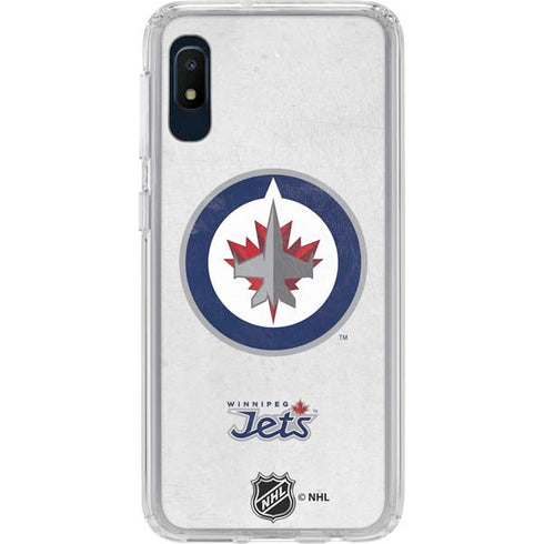 NHL Winnipeg Jets Distressed Galaxy A10e Clear Case
