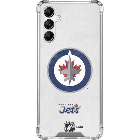 NHL Winnipeg Jets Distressed Galaxy A14 5G Clear Case