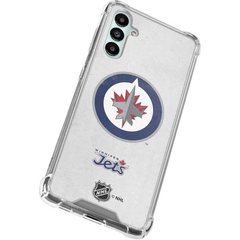 NHL Winnipeg Jets Distressed Galaxy A15 5G Clear Case