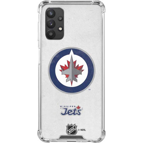 NHL Winnipeg Jets Distressed Galaxy A32 5G Clear Case