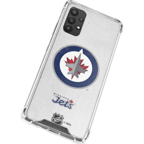 NHL Winnipeg Jets Distressed Galaxy A32 5G Clear Case