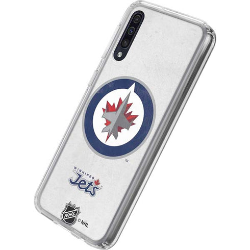 NHL Winnipeg Jets Distressed Galaxy A50 Clear Case