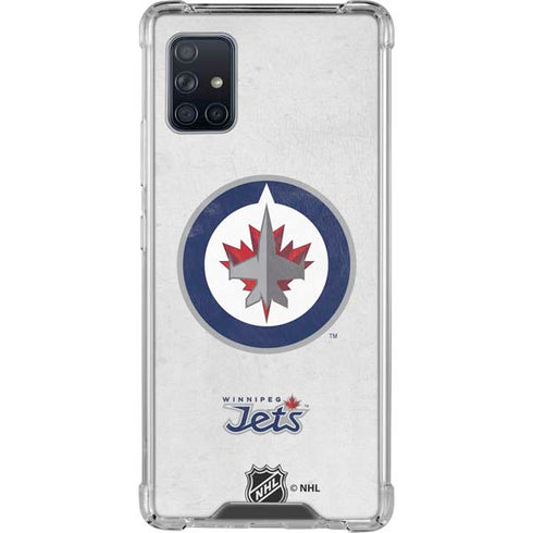 NHL Winnipeg Jets Distressed Galaxy A51 5G Clear Case