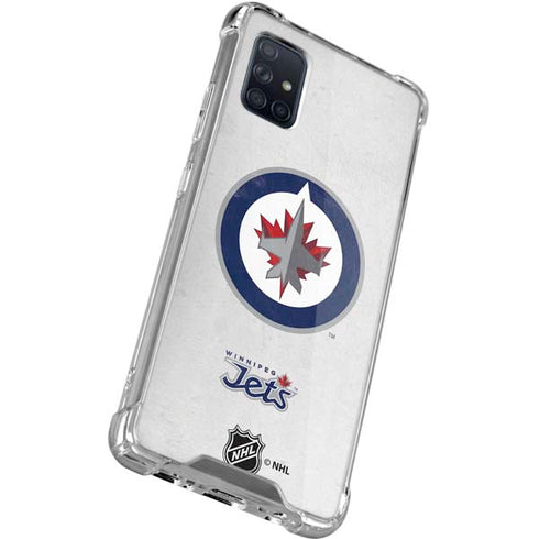 NHL Winnipeg Jets Distressed Galaxy A51 5G Clear Case
