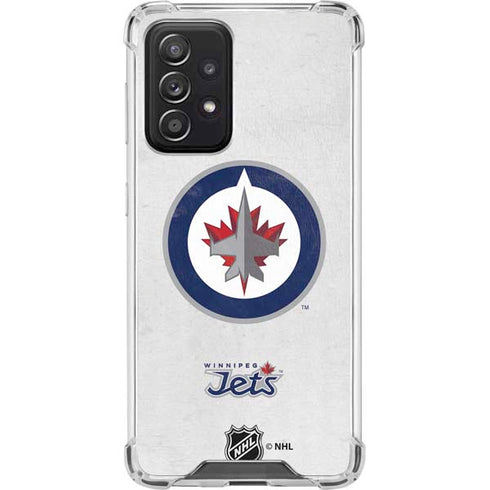 NHL Winnipeg Jets Distressed Galaxy A52 5G Clear Case