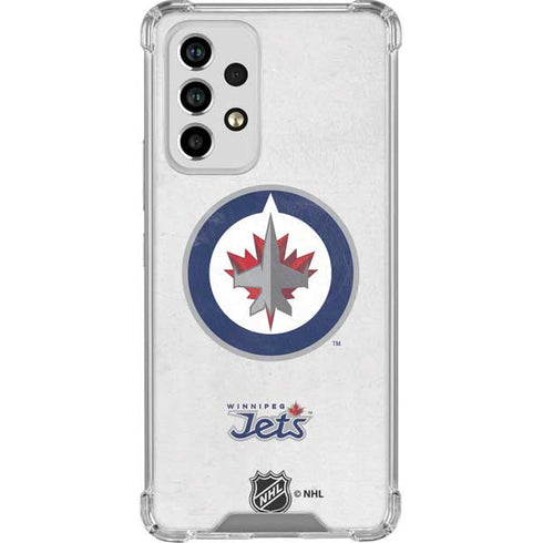 NHL Winnipeg Jets Distressed Galaxy A53 5G Clear Case