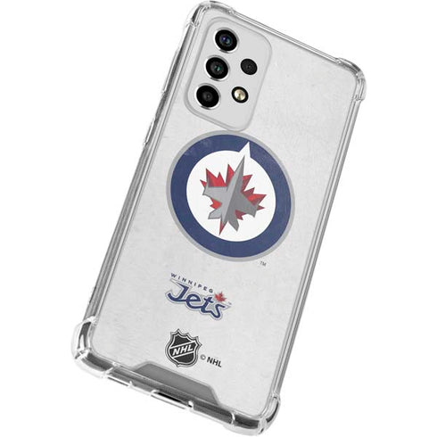 NHL Winnipeg Jets Distressed Galaxy A53 5G Clear Case