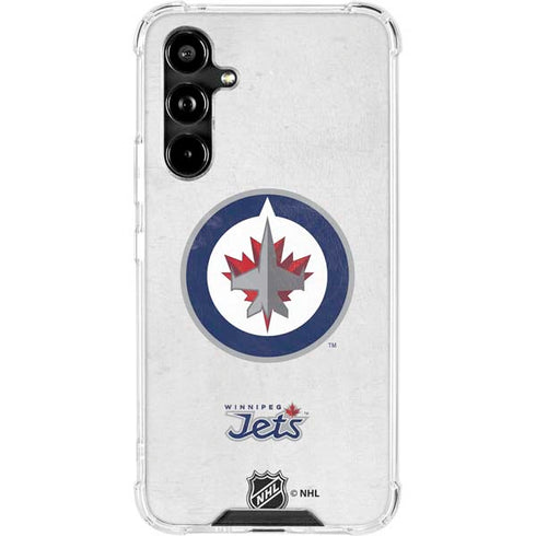 NHL Winnipeg Jets Distressed Galaxy A54 5G Clear Case