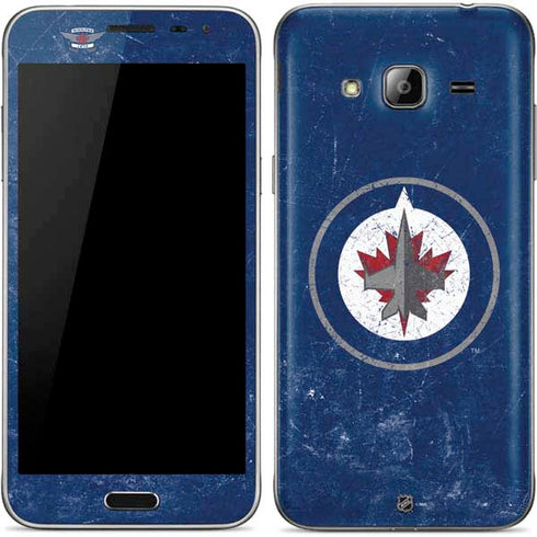NHL Winnipeg Jets Distressed Logo Galaxy J3 Skin