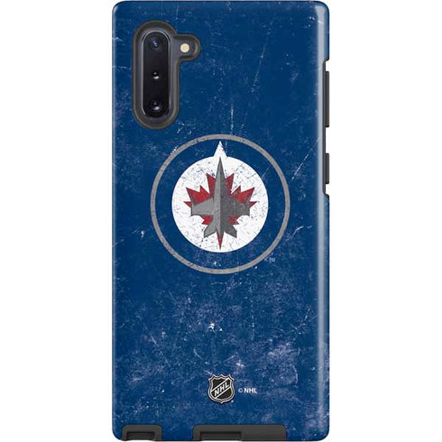 NHL Winnipeg Jets Distressed Logo Galaxy Note 10 Pro Case
