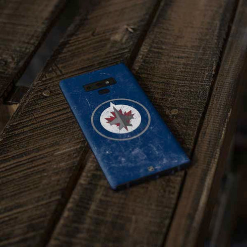 NHL Winnipeg Jets Distressed Logo Galaxy Note 9 Skin