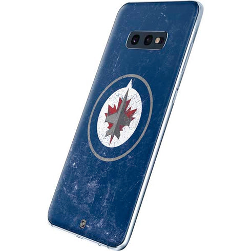 NHL Winnipeg Jets Distressed Logo Galaxy S10e Skin