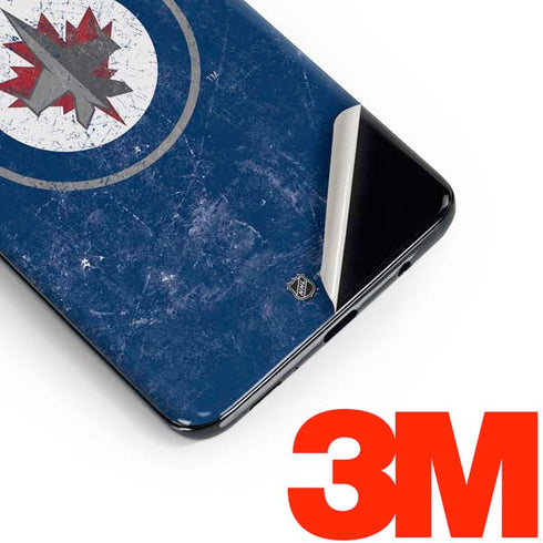 NHL Winnipeg Jets Distressed Logo Galaxy S10e Skin