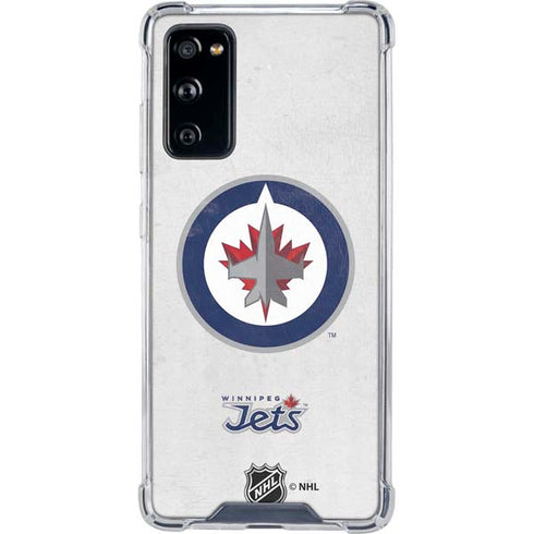 NHL Winnipeg Jets Distressed Galaxy S20 FE Clear Case