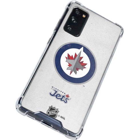 NHL Winnipeg Jets Distressed Galaxy S20 FE Clear Case