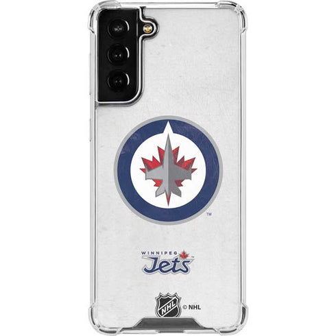 NHL Winnipeg Jets Distressed Galaxy S21 FE Clear Case
