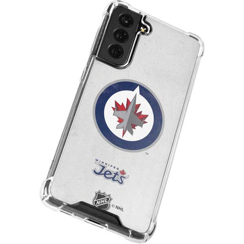 NHL Winnipeg Jets Distressed Galaxy S21 FE Clear Case