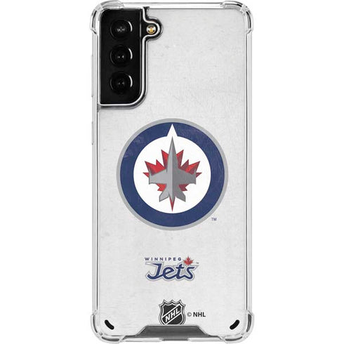 NHL Winnipeg Jets Distressed Galaxy S21 Plus 5G Clear Case