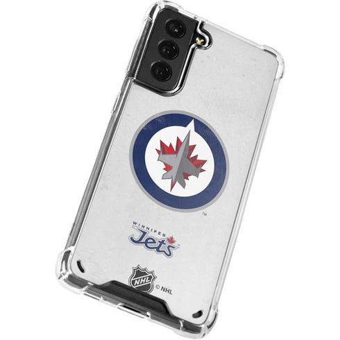 NHL Winnipeg Jets Distressed Galaxy S21 Plus 5G Clear Case
