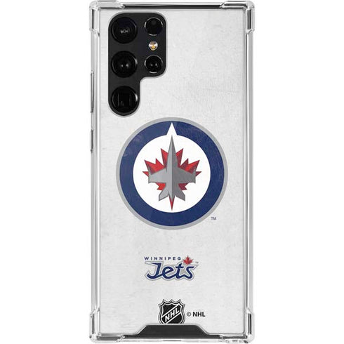 NHL Winnipeg Jets Distressed Galaxy S22 Ultra Clear Case