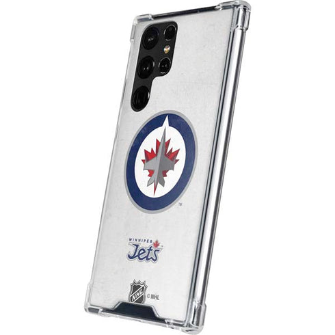 NHL Winnipeg Jets Distressed Galaxy S22 Ultra Clear Case
