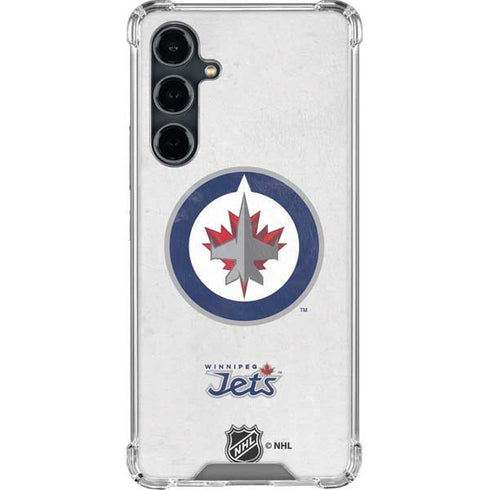 NHL Winnipeg Jets Distressed Galaxy S23 FE Clear Case