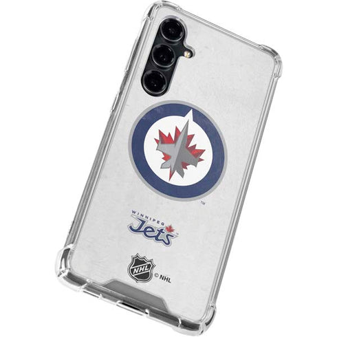 NHL Winnipeg Jets Distressed Galaxy S23 FE Clear Case
