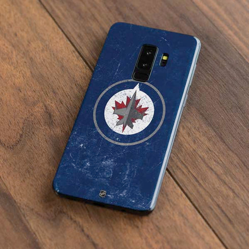 NHL Winnipeg Jets Distressed Logo Galaxy S9 Plus Skin