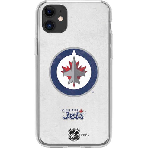 NHL Winnipeg Jets Distressed iPhone 11 Clear Case