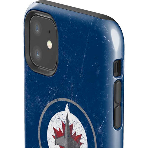 NHL Winnipeg Jets Distressed Logo iPhone 11 Impact Case