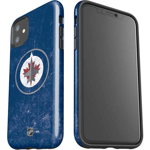 NHL Winnipeg Jets Distressed Logo iPhone 11 Impact Case