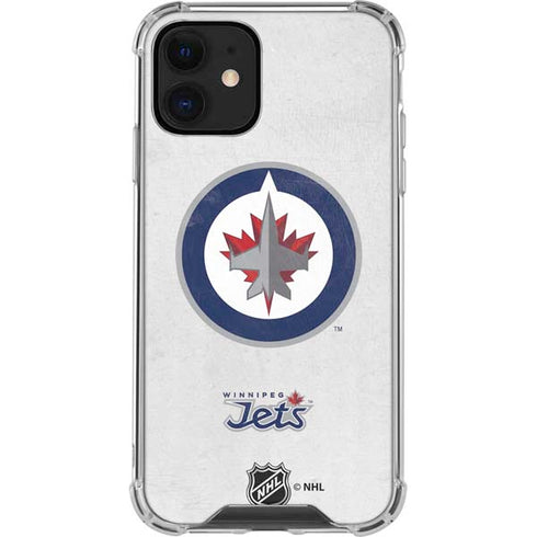 NHL Winnipeg Jets Distressed iPhone 12 Mini Clear Case