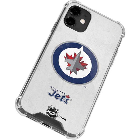 NHL Winnipeg Jets Distressed iPhone 12 Mini Clear Case