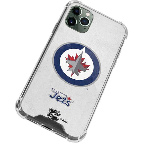 NHL Winnipeg Jets Distressed iPhone 12 Pro Max Clear Case